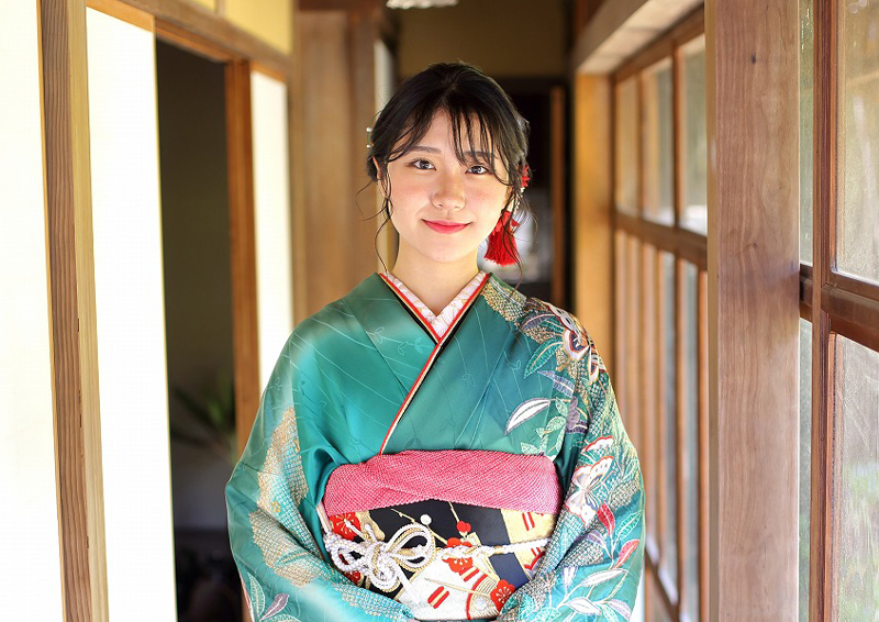 野外撮影：成人式フォトの様子